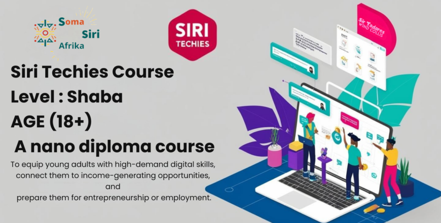 Siri Techies Course Shaba Level (18+) To equip young adults with high-demand digital skills, connect them to income-generating opportunities, and prepare them for entrepreneurship or employment. D.png